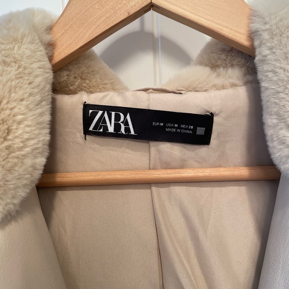 Zara Limited Edition Faux Fur Coat / Jacket - Picture 3 of 3